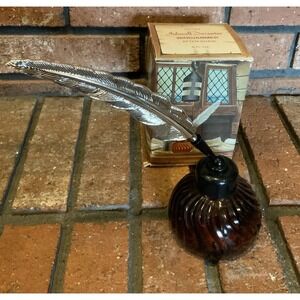 Vintage Avon Inkwell Decanter Windjammer After Shave 6 fl oz NEW‎ FULL